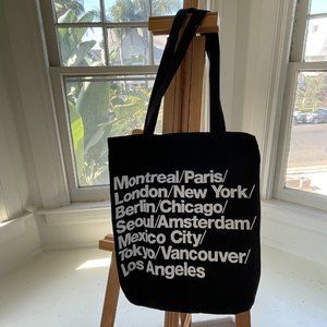 American Apparel Cities Tote Bag Black